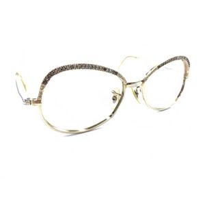Shuron Vintage Gold Metal Oval Eyeglasses Frames 50-16 5 1/4 USA Designer